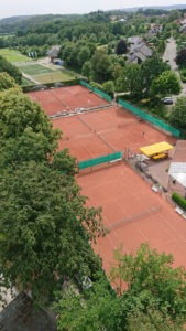 Tennisanlage von oben